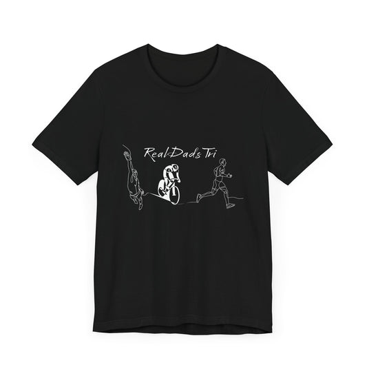 Real Dads Tri - Black - Short Sleeve Tee